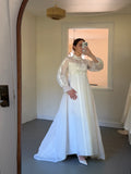 Vintage 60s Alfred Angelo Original Empire Waist Broderie Anglaise Wedding Gown