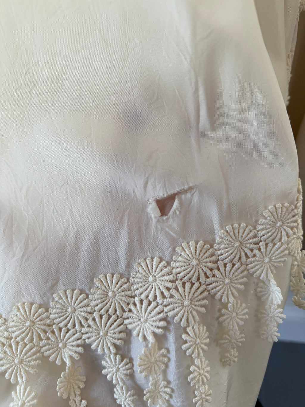 Vintage 40s Cahill Of Beverly Hills Couture Wedding Dress With Guipure Lace