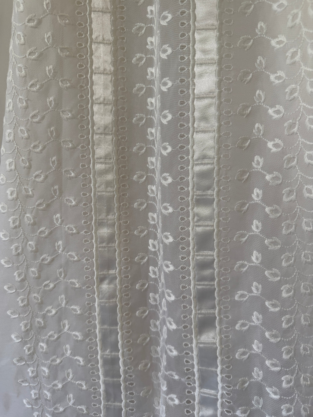 Vintage 60s Alfred Angelo Original Empire Waist Broderie Anglaise Wedding Gown